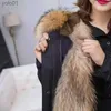 Women's Fur Faux Fur Woman Pie Overcome Coat Winter Fr Fe Removable False Mink Inner Bile Imitation Raccoon Fur Collar Warm Coats Medium LongL231121