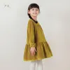 Robes pour filles MARCJANIE filles printemps automne épaule goutte a-ligne robe en velours bébé Boutique fête 221361 série française