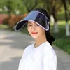 Berets Men Women Foldable Solar Protection Anti-UV Visor Face Cover Shield Sun Hat Sunshade Cap