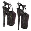 Sandals LAIJIANJINXIA 23CM/9inches Glitter Fashion Sexy Exotic High Heel Platform Party Pole Dance Shoes 071