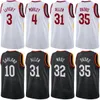 Basketball imprimé homme femme Georges Niang Jersey 20 Ricky Rubio 13 Dean Wade 32 Craig Porter 9 Max Strus 1 Emoni Bates 21 Evan Mobley 4 City Chemise respirante haut/haut