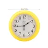 Wall Clocks Yellow Office Decor 9 Inch Clock Round Unique Operated Living Room Ornament Child