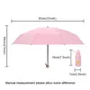 Portable 8 Ribs Mini Umbrella With Case Windproof Waterproof Anti-UV Protection 5 Folding Sun Rain Umbrellas Pocket Lightweight Travel Parasol Men Women Gift HY0405