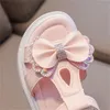 Bowknot Girls Sandals Летняя детская принцесса сандалия мягкая подошва детская обувь повседневные кроссовки для малыша младенца пляж