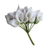 Dekorativa blommor calla Lily Bouquet Bride Bouquets Wedding Flower Fake Bridal Arrangement