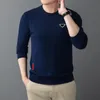 Man Sweaters High Neck Shirt Budge Sweatshirts Mens Jumpers Turtleneck Pullover Sweatshirt Men Tops Knit Sweater Asian Size S-3XL