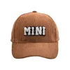 볼 캡 Novo Outono Inverno Mama Mini Carta Veludo Bons de Beisebol Para as Mulheres Criana Cor Slida Ajustvel Pai Chapu Dia Das Mes Snapback Chapu J230421