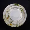 Set di stoviglie Ceramica di Jingdezhen 58 Testa Bone China Stoviglie Ciotola Bistecca Piatti Completo Regali Phnom Penh