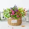 Decoratieve Bloemen 7 Vork 35 Hoofd Kunstmatige Eucalyptus Lotus Planten 34 cm Plastic Bruiloft Tuinieren Tuin Decoratie