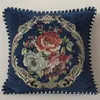 Pillow Case Chenille Fabric Jacquard Embroidered Cushion Covers 48X48cm Floral Pillowcase Home Sofa Decorative Luxury Throw Pillows