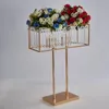 Party Decoration Wedding Table Centerpiece 29,5 tum Tall Crystal Road Lead Flower Rack Event