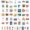 100PCS-Pack Landmark Stickers naklejki ścienne Hurtowa naklejka winylowa Wodoodporna laptopy Scrapbooking Guitar Box Drugina deskorolka JDM Bagaż naklejka