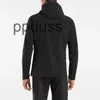 Manteaux Veste Designer Arcterys Classic Outdoor GAMMA série Lt capuche à capuche veste soft shell style homme noir