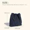 Evening Bags Classic Denim Cloth For Womens Luxury Designer Handbags Purses 2023 In Rhombus Card Pocket Large Capacity Slim Shoulder