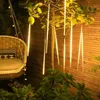 Juldekorationer 1234 Set Meteor Shower LED String Light Street Garden Tree Decoration Outdoor Year Fairy 231121