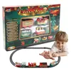 Suprimentos de brinquedos de Natal Conjuntos de trem de Natal para crianças Mini Trem DIY Presente de Natal Retro Boy Toy Car Electric Rail Car Jogo Educacional Boy Toys 231121