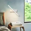 Lampa ścienna nowoczesna 330 ° Regulowana regulacja LED Light Dekoracja Agalia czarno -biała rama sypialnia sypialnia