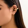 Orecchini con retro Lacteo Semplice CCB Palline minuscole Collegamento a forma di O Clip per orecchio per le donne Apertura senza puntura della cartilagine Ragazze Regali di gioielli per feste