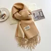 Scarves Fashion Soft Solid Cashmere Scarf Thick Warm Big Shawl For Women Lady Pashmina Long Fringed Blanket Bandana