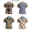 Men's Casual Shirts Mens T-Shirt Button Collar Short Sleeve Slim Fit Bodybuilding Top