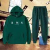 Designer Survêtement Hommes Femmes Automne Hiver Logo Imprimé Ensemble Sweatsuit 2 Pièces Chaud Casual Manches Longues Surdimensionné Vert Pull À Capuche Top Pantalon De Sport Costume De Jogging