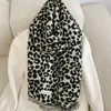 Schals MoriBty Winter Plaid Imitation Kaschmir Schal Frauen Luxus Leopard Print Quaste Schal Wraps Warme Pashmina Hijab Sjaal für Damen 231120