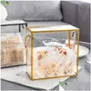 Gift Wrap Chocolate Transparent Portable Box Candy Cookie Snowflake Packing för Valentine Day Birthday LX3854 Drop Delivery DH15R