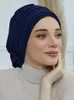 エスニック服イスラム教徒の帽子ヒジャーブ女性キャップインスタントイスラム女性ターバンレディースヘッドラップ