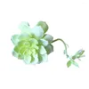 Decorative Flowers Realistic Wedding Celebration Artificial Flower Multi-petal Fake Succulent Plant Weather-resistant Home Decor