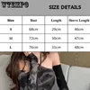 Damska koszulka krawatowa z długim rękawem T-shirt Kobiety odchudzające jedno słowo z szyi z ramion krótki top latem Y2K Goth Backless Sexy Crop Tops 230421