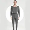 Men's Thermal Underwear Winter Non-marking Underwears Sets For Men Top And Pants Leggings Tights Long Johns Comfortable Suit