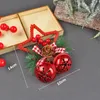 Kerstversiering decoratie vijfhoekige bel accessoires hanger DIY boom hangende strik knoop raam prop 231121