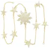 ジュエリーポーチTumbeelluwa Twinkle Star Sun Sun Sun Resin Hanged Hanged Crystal Gravels Golden Chain for TV-Wallリビングルーム