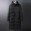 Men's Down 8XL 7XL 6XL 5XL Winter Long Jacket Parkas Men Warm Casual Parka Coat Medium-Long WindProof Thickening Hat