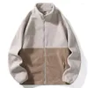 Erkek Ceketler Sonbahar Kış Yavurucu Zipper Cep Floking Panel Uzun Kollu Haldigan Palto Ofis Lady Moda Günlük Tops