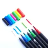 Suluboya Fırça Kalemleri 2460100132 Renkler Fırça Kalem Suluboya Kalemleri Fineliner Çift Ucu Sanat Markners Pen Çizim için Kaligrafi Sanat Malzemeleri 230420