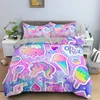 Bedding Sets 2/3Pcs Cartoon Animal Duvet Cover Luxury Soft Set For Children Bedroom Quilt / Comforter King Twin Home Decor