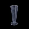 Measuring Tools 50ml / 100ml Transparent Plastic Cone Cup With Scale Graduated Cylinders School Laboratory Kitchen Measure Accessories