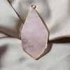 Collane con ciondolo 1PC Agate naturali sfaccettate Quarzi rosa Turchesi blu per realizzare accessori per collane gioielli fai da te