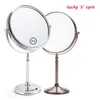Espelhos compactos 8 polegadas 5x 7x 10x espelho de maquiagem 360 Rotativo para desktop espelho cosmético de 8 "Mensagem de dupla face 231120