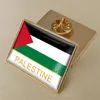 Broche d'insigne de drapeau de la Palestine en cristal époxy, broches de drapeaux du monde