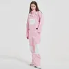 Kayak Pantolon Kış Snowboard Sırt Çantası Kayak Kadınlar İçin Erkekler Su Geçirmez Bir Parçalı Sıcak Moda Ourdoor Unisex Sports Pantolon