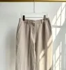 Toteme kadın seti buğday keten çok cep ince uyumlu stil takım elbise+pantolon
