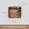 Cosmetic Bags Cases For H Picotin 18 22 Felt Purse Organizer Insert With Zipper Tote Shaper Portable Makeup Handbags Inner Storage 230421