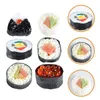 パーティーデコレーションプラスチックプレイシミュレーション寿司モデル蒸しバーミセリロールリアルな食べ物pvc日本のおいしい