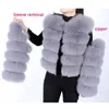 Mulheres para baixo parkas maomaokong 2023 natural casaco de pele real mulheres inverno quente jaqueta de luxo destacável mangas compridas colete feminino casacos peludos 231120