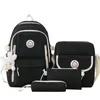 Школьные сумки, детские рюкзаки, свободный средний размер для девочек, студенческий рюкзак, школьный рюкзак, повседневная сумка-пенал Mochila