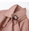 Women's Trench Coats SHUCHAN Casacos De Inverno Feminino High Street Polyester Viscose Adjustable Waist Double Breasted