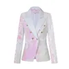 Party Show Sweat Suits For Men Blazers Women's Senior Two-Color Sequin Suit Jacket Design Sense Heavy Industry Light Luxury Smalls