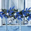 Fleurs décoratives 10 pièces avec paillettes, feuilles artificielles à paillettes, Simulation d'olive, ornement d'arbre de noël, bricolage polyvalent